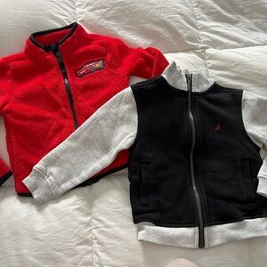 Nautica Black and Gray Kids' Jacket